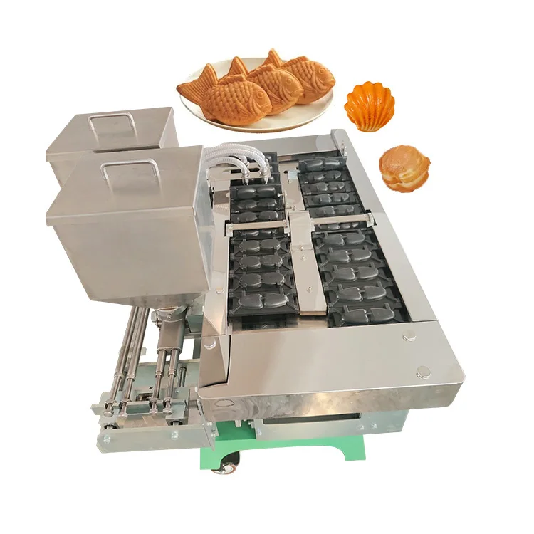Industrial Cheap Manju Maker Waffle Forming Stainless Steel Manjoo Korean Fish Walnut Cake Make Machine
