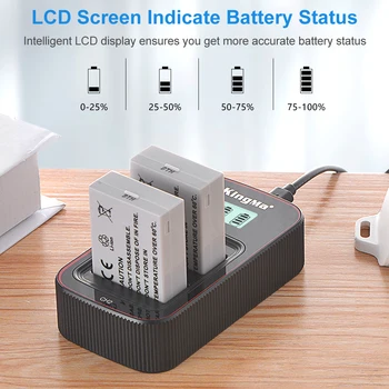 Kingma Rechargeable LP-E8 Li-ion Battery and Dual LCD Charger Kit for Canon EOS 550D 600D 650D 700D detail image