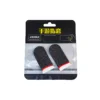 2 pièces-fibre d'argent-noir + rouge