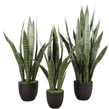 Snake Plant Faux Artificial Large Faux Sansevieria Plant Artificial with Tall Leaves Thick wholesale garden decor APL007