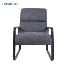 Nordic Leisure Single Office Sofa Chair with Black Sandy Powder Furniture decoration