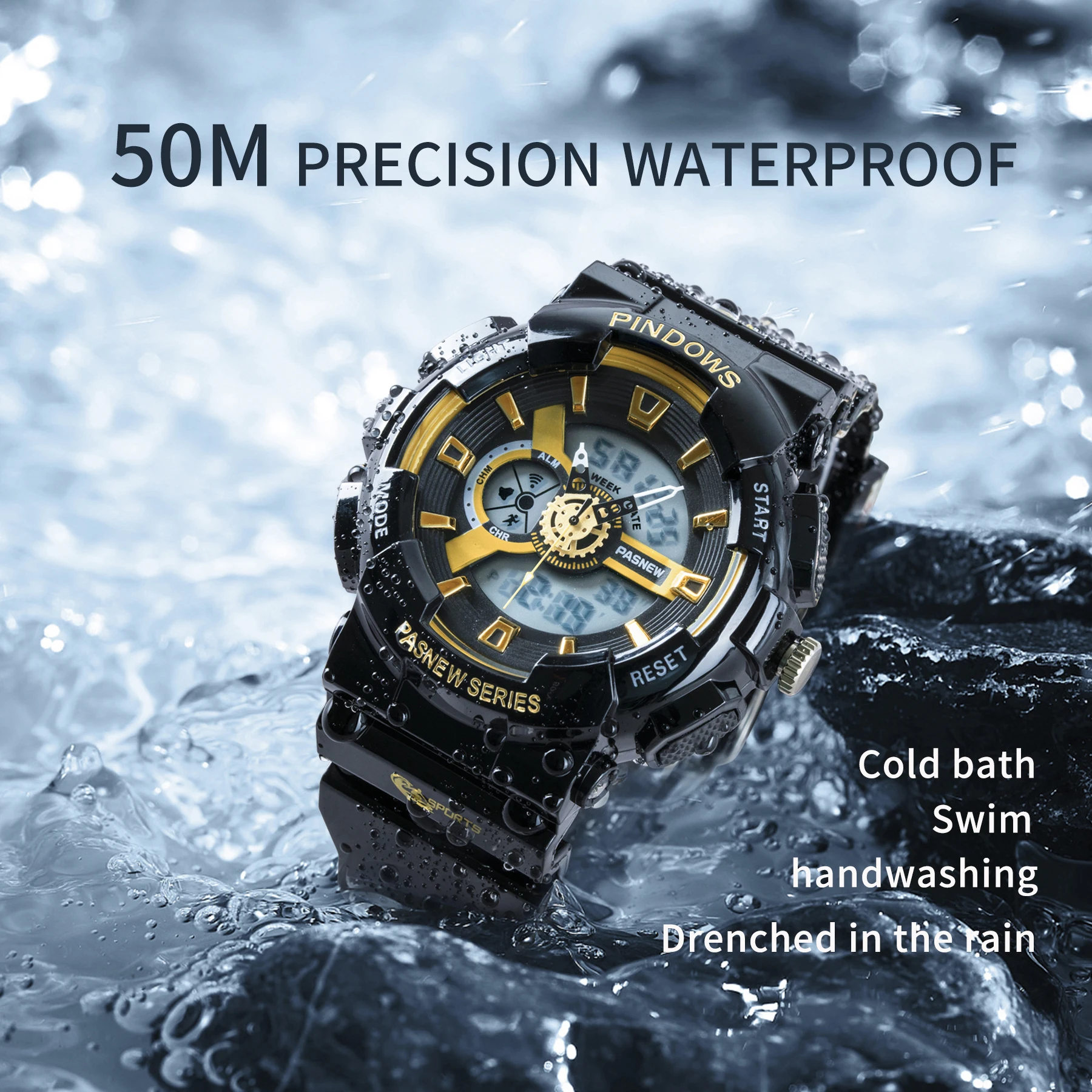 PINDOWS602A発光学生デジタル時計防水スポーツ腕時計| Alibaba.com