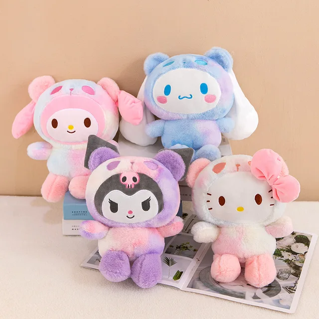 Ready To Ship Colorful 8inches Claw Crane Machine Sanrie Kulomi Melody Cinnamoroll Pacha Stuffed Plush Toy