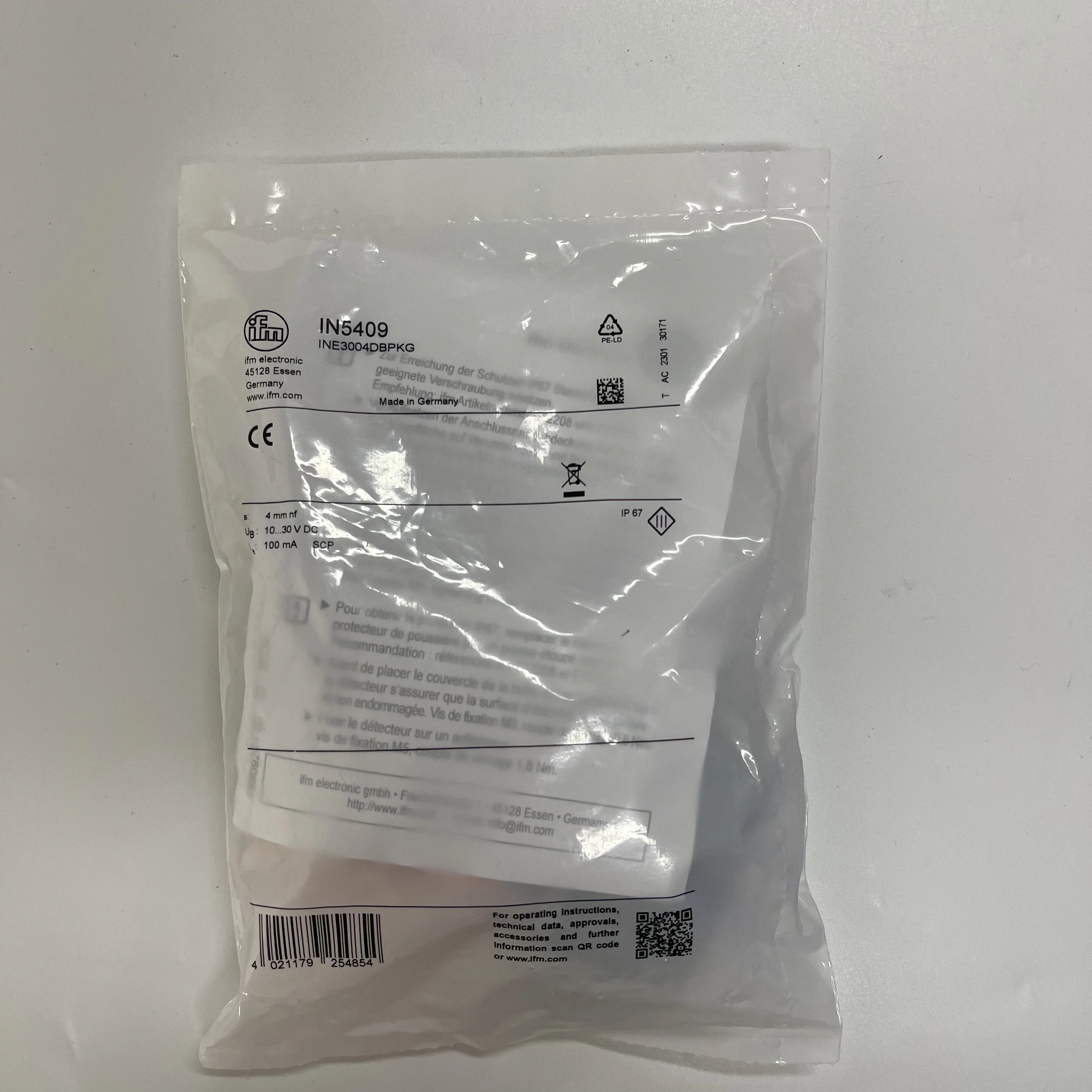 ifm Inductive Proximity Sensor IN5409