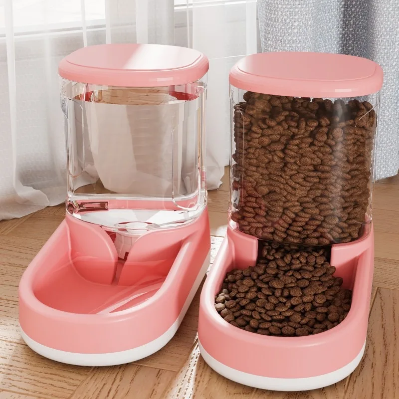 Large Capacity Food Collection Stress Free Pet Bowl Intelligent Automatic Pet Slow Feeder Interactive Water Dispenser