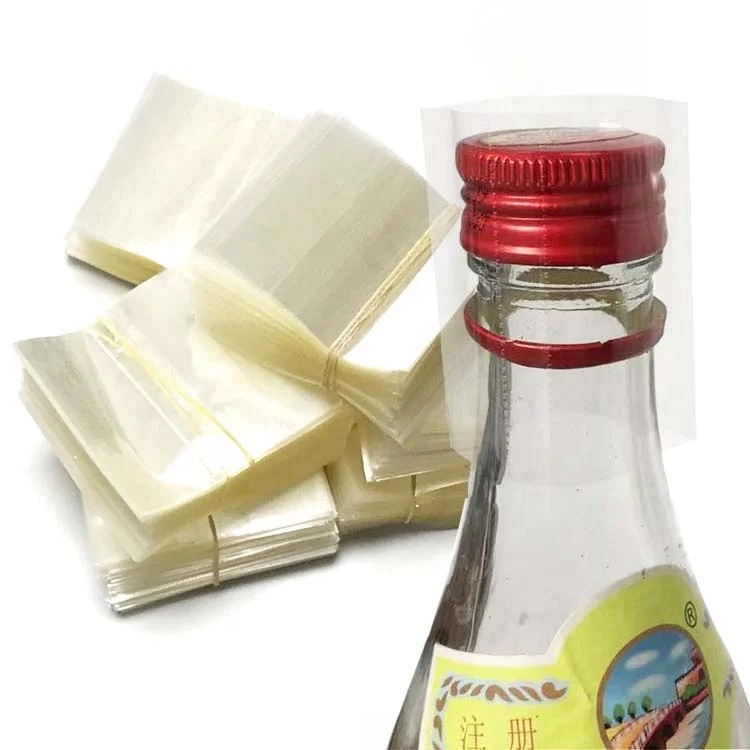 Perforated Shrink Band PVC Petg Clear Neck Shrink Bands Sleeve Cap Bottle Cans Shrink Sleeve