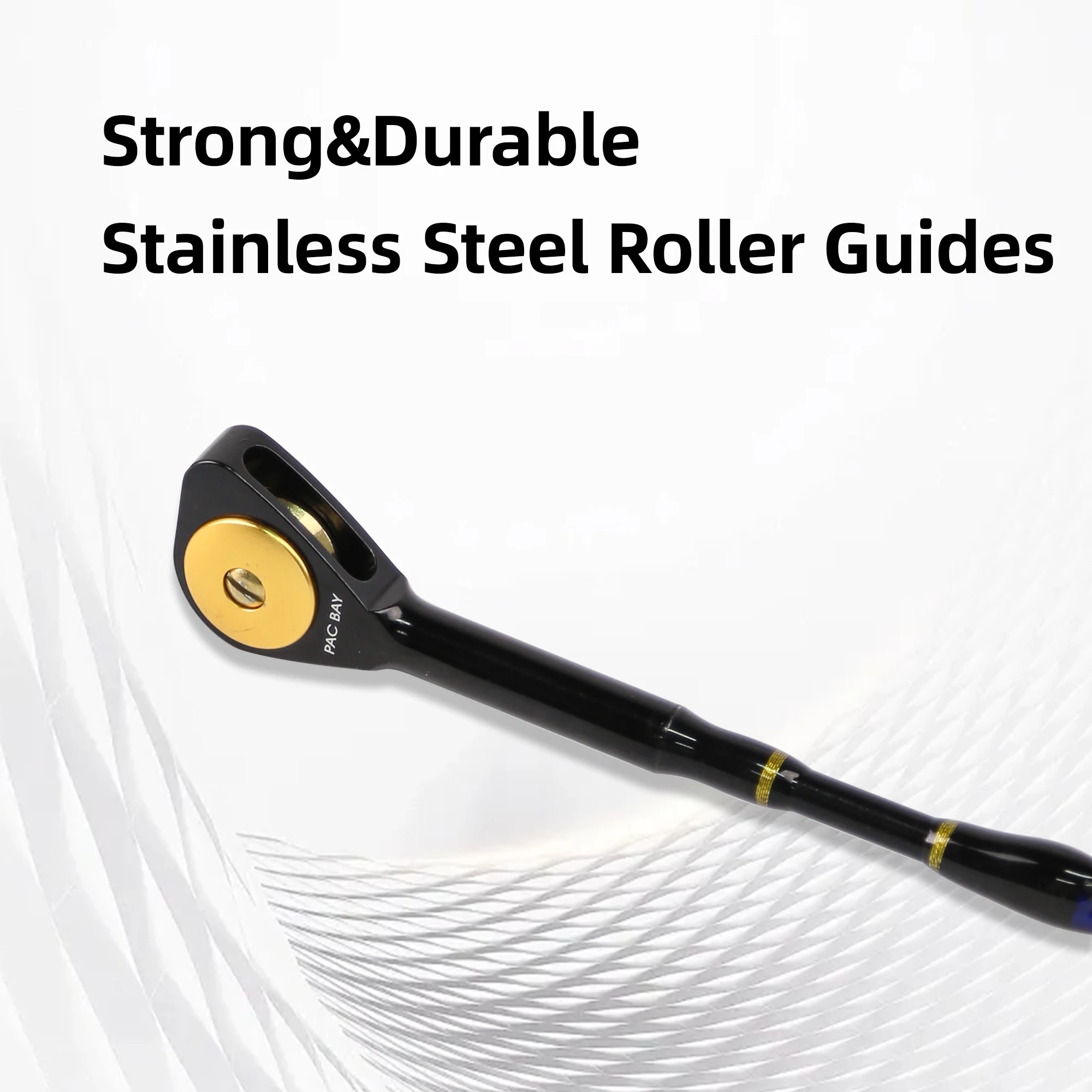 130LB 5 + 1ローラーガイド塩水釣りトローリングロッド1.8mボート釣り