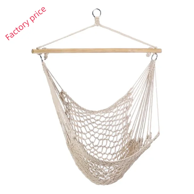 Cheapest Factory price hammock swing chair for indoor outdoor patio macrame cat hammock boho