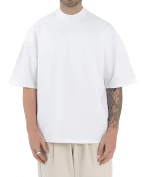 220 gsm 100% Cotton 300GSM Heavyweight Oversized T-Shirt bland thick drop shoulder print t shirt