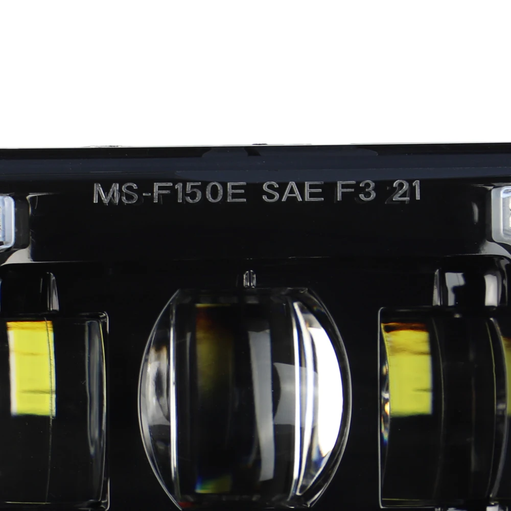 Kit For Ford F150 F-150 2015-2017 Square Bumper Driving Lamp Updated LED Fog Light White DRL