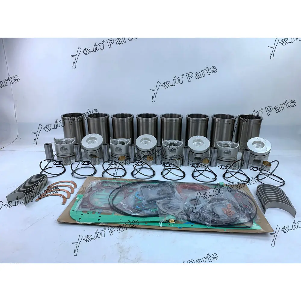 Engine Repair Kit With Cylinder Bearings Piston Rings Liner Gaskets Fit for Nissan RE8
