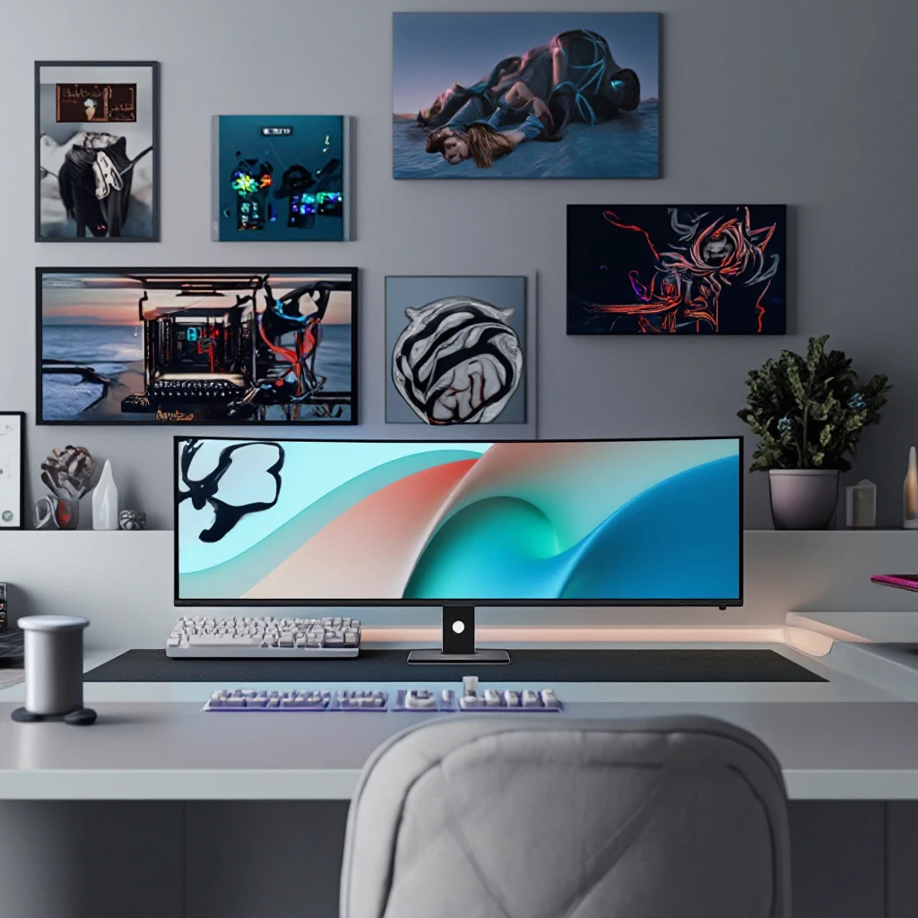 OEM 5120*1440 LCD Gaming Monitor - 1ms, 60hz, Curved 49 Inch