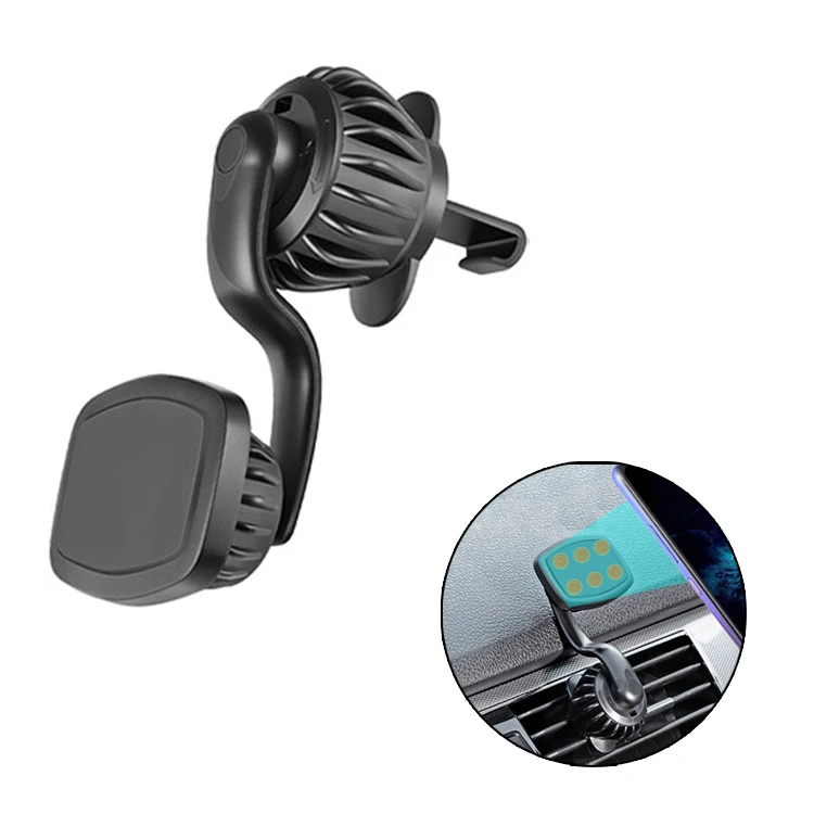 Gran venta 360 degree rotation car mount Bracket Magnets Magnetic Mobile Cell Phone Car Holder phone holder
