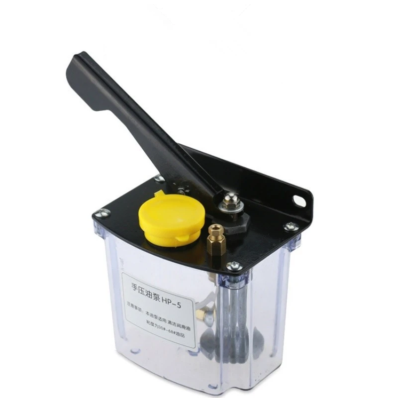 CNC Oiler Automatic Lubrication Left Right Hand Valve 4/6mm Outlet Manual Hand Oil Pump for CNC Engraving Machine Oil Viscosity