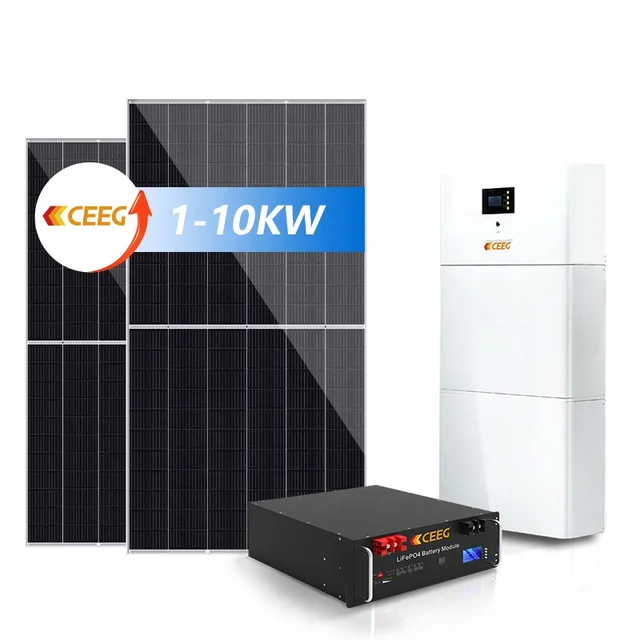 CEEG solar system home power Hybrid Power Inverter Solar Energy System 10kw Hybrid Solar System BLUE LITHIUME BATTERY