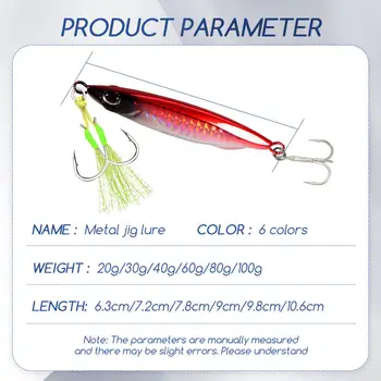 Metal Jig Artificial Hard Bait for Shore Casting Largemouth Bass-Sea Fishing Boat Use – Metal Jig – view 5