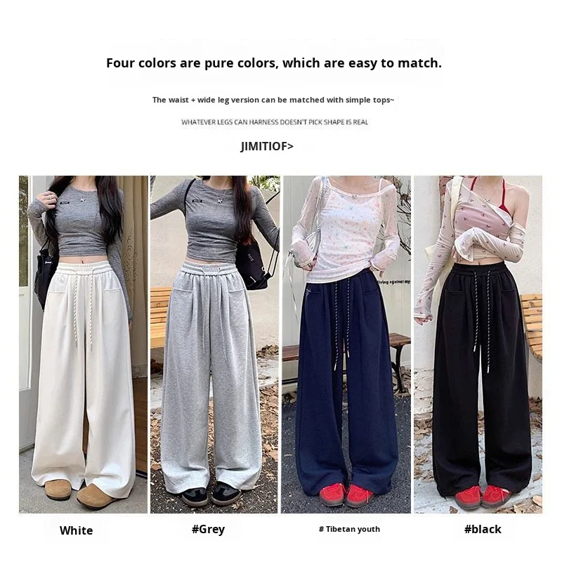 Cross-border Wholesale Lazy Style Regular Vintage European Cotton Velvet High-waist Boot Cut Drape Casual Pants Women