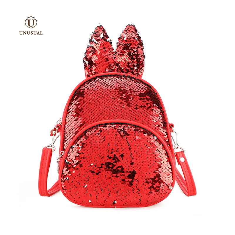 aaifa Girls Sling Sequin Mini Backpack || Backpacks for Girls ||Red Glitter  Daypack Small Bag | Backpack Crossbody Shoulder Bag for Kids girls