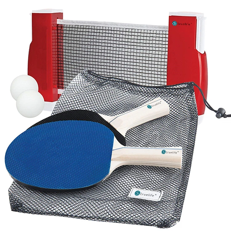 Racket Table Tennis Set Gray Retractable Portable Net Table Tennis Set 