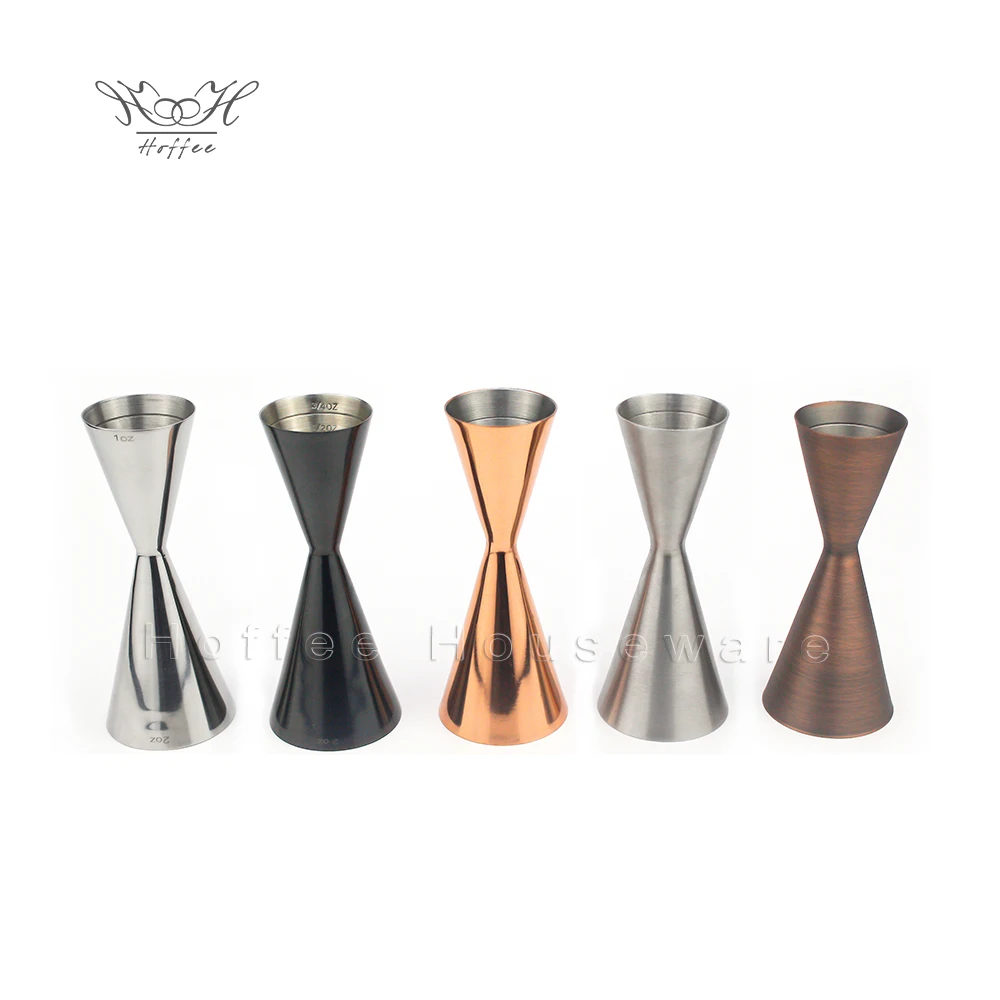 In Stock 1oz & 2oz Cocktail Jigger Double Measuring Jigger Premium Stainless Steel 304 Bar
