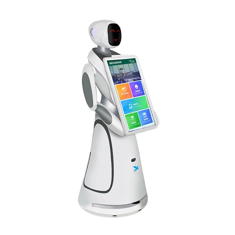 Auto-charge Android Touch Screen Artificial Intelligence Robot With Laser  Navigation