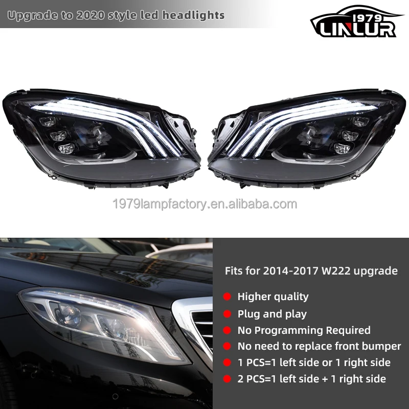 1979] メルセデス・ベンツ Sクラス W222 用 2018-2020 スタイル LED