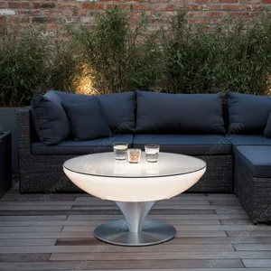 Modern LED Light High Bar Cocktail Table Versatile for Home Bar Hotel KTV Wine Cellar Garden Kitchen Living Room Mall Plastic