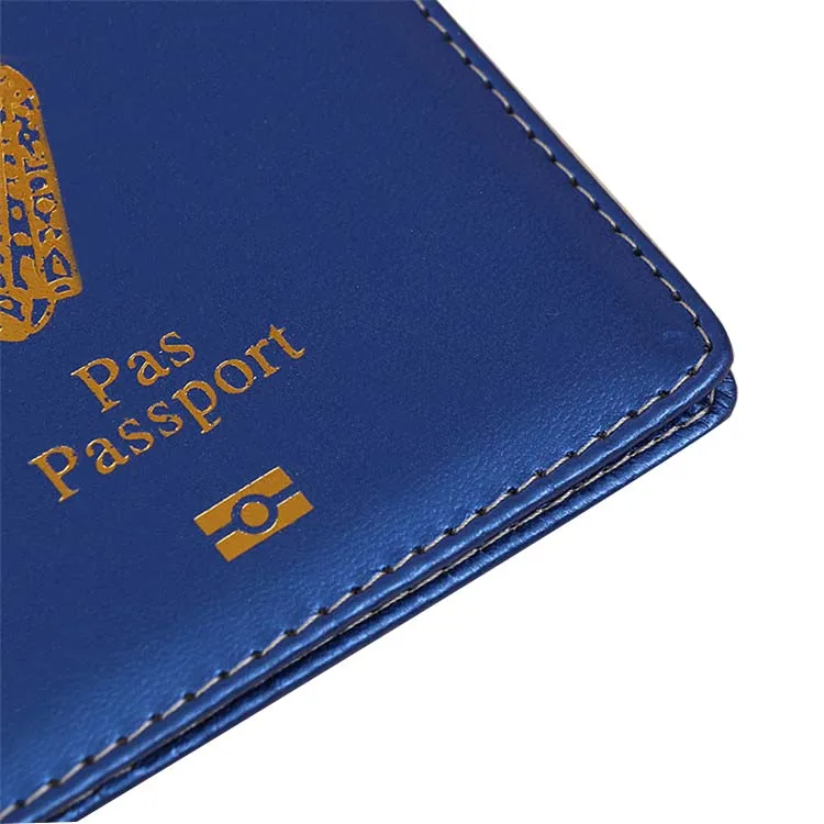 Ireland Passport Holder Cover Customized Multi Colorful Gold Foiled Debossed Passport Case Shiny Cover PU Passport Holder