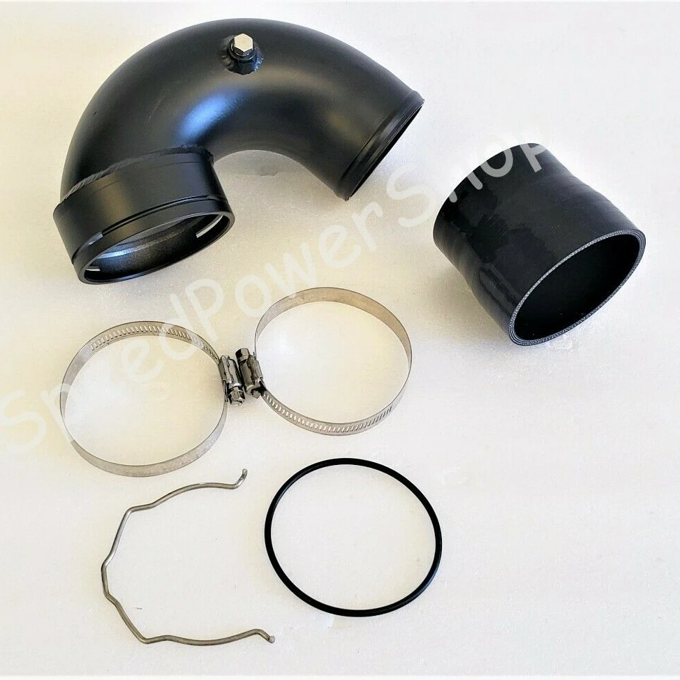 Kit Intercooler + Conduits Charge Pour BMW M3/M4/M2C S55 3.0T - Aluminium Peint Noir - Amélioration Performances