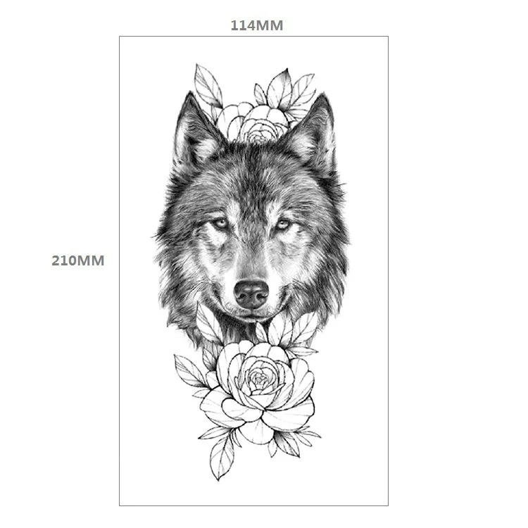 wolf with flower tattooRecherche TikTok
