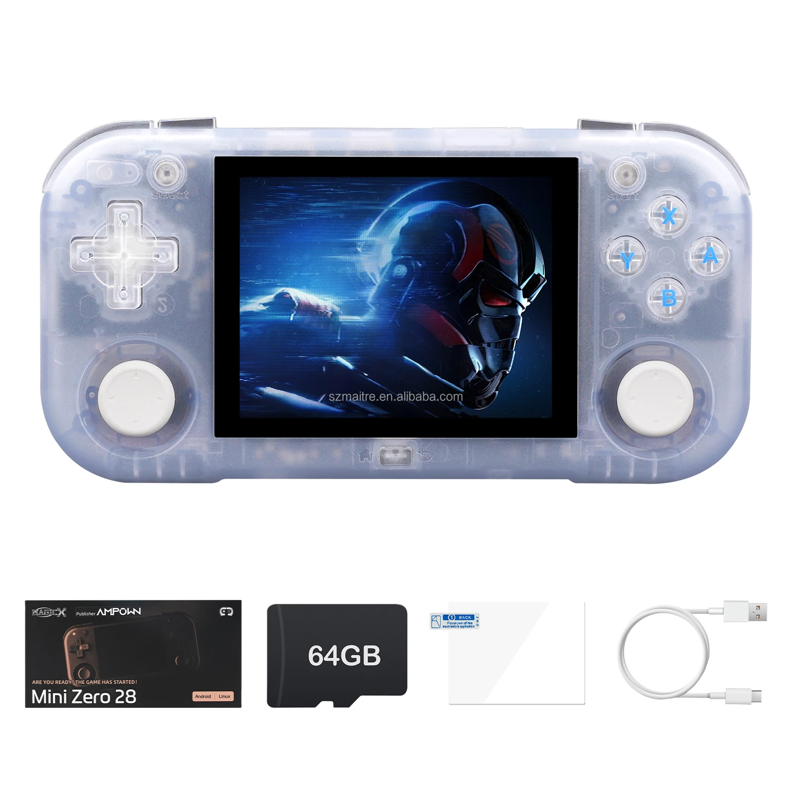 MINI ZERO 28 Handheld Game Console Android System 2.8 Inch IPS 