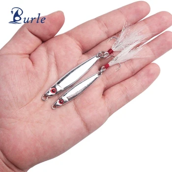 High Quality Zinc Alloy Iron Plate Fish Jig Lure Metal Hard Bait Jigging with Blood Hook METAL JIG – Metal Jig – view 2