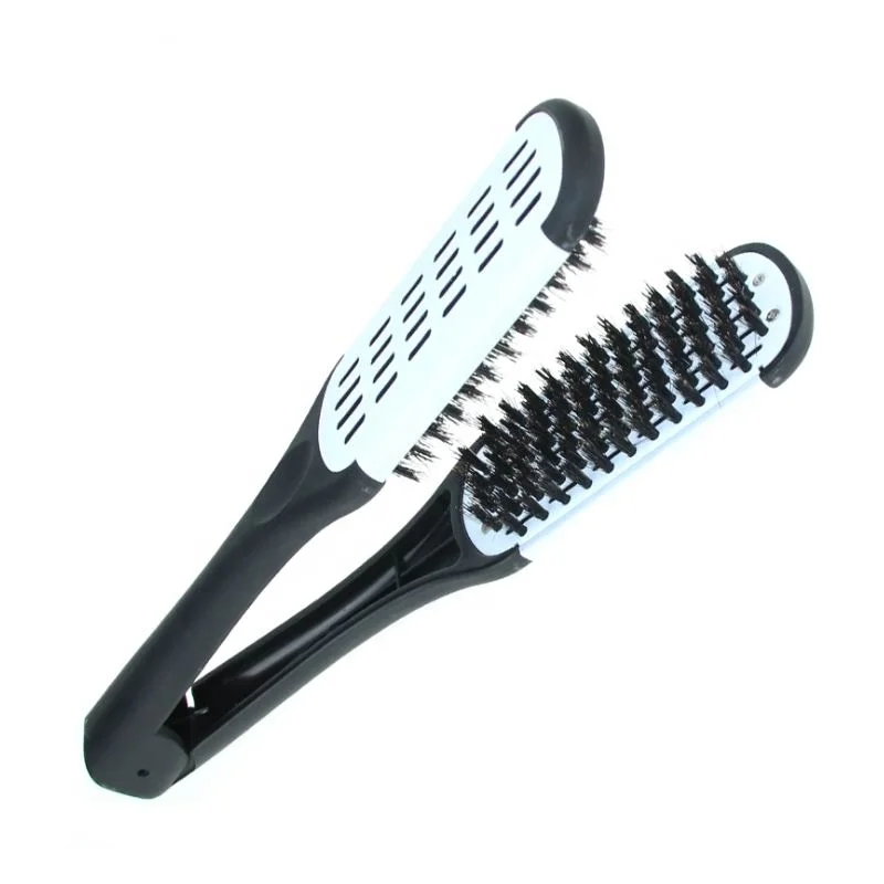 Двусторонняя щетина индивидуальная щетка для укладки волос профессиональная выпрямления с ионным