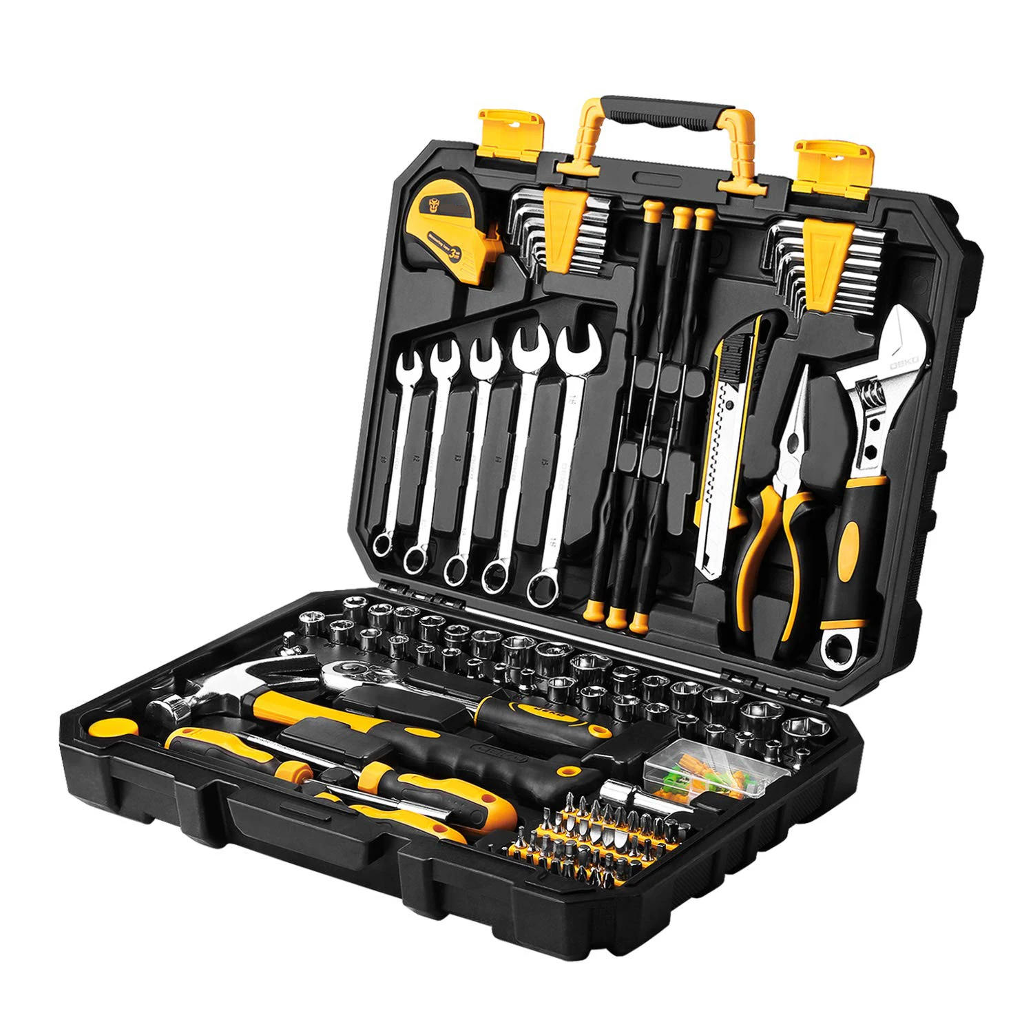 Car Tool Box Set Socket Wrench Auto Supplies Cr-V Hand Tools Spanner Electrical Complete Cordless Mechanical Accessories Eva Bag