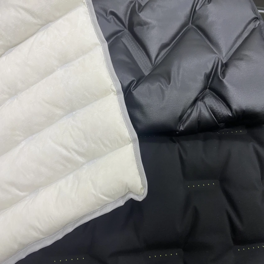 New Style Direct Filling Channel Down Coat Jacket Fabric 3 Layer 5 Layer  Bonded Puffer Jacket Shell Tunnel Fabric - Buy Tunnel Fabric,5 Layer Fabric  Channel Fabric,New Style Direct Filling Channel Down