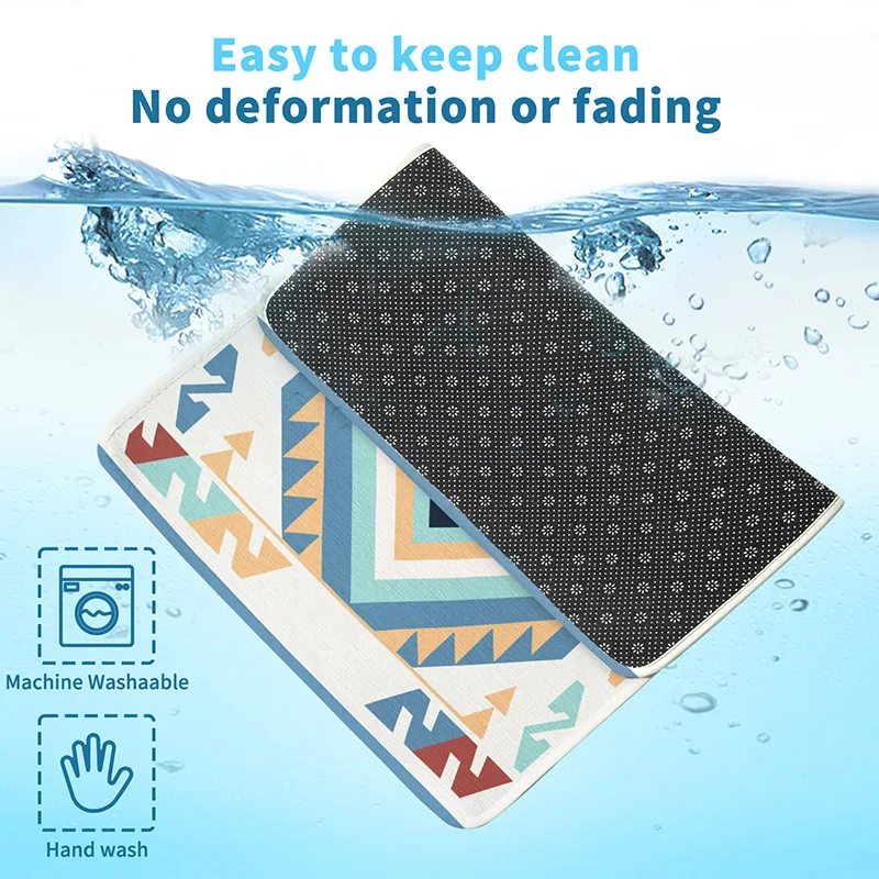 Bohemian Extra Large Self-Cooling Mat for Dogs Luxury Soft Washable Non-Toxic Summer Pet Indoor Bed Reusable Travel Pet Cooling