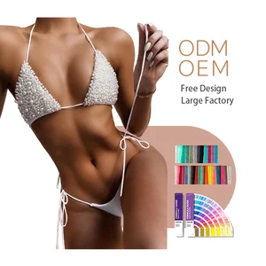 Wholesale New Women's 2-Piece Set Swimsuits Rhinestone Bikini and Thong Alluring Swimwear for Women