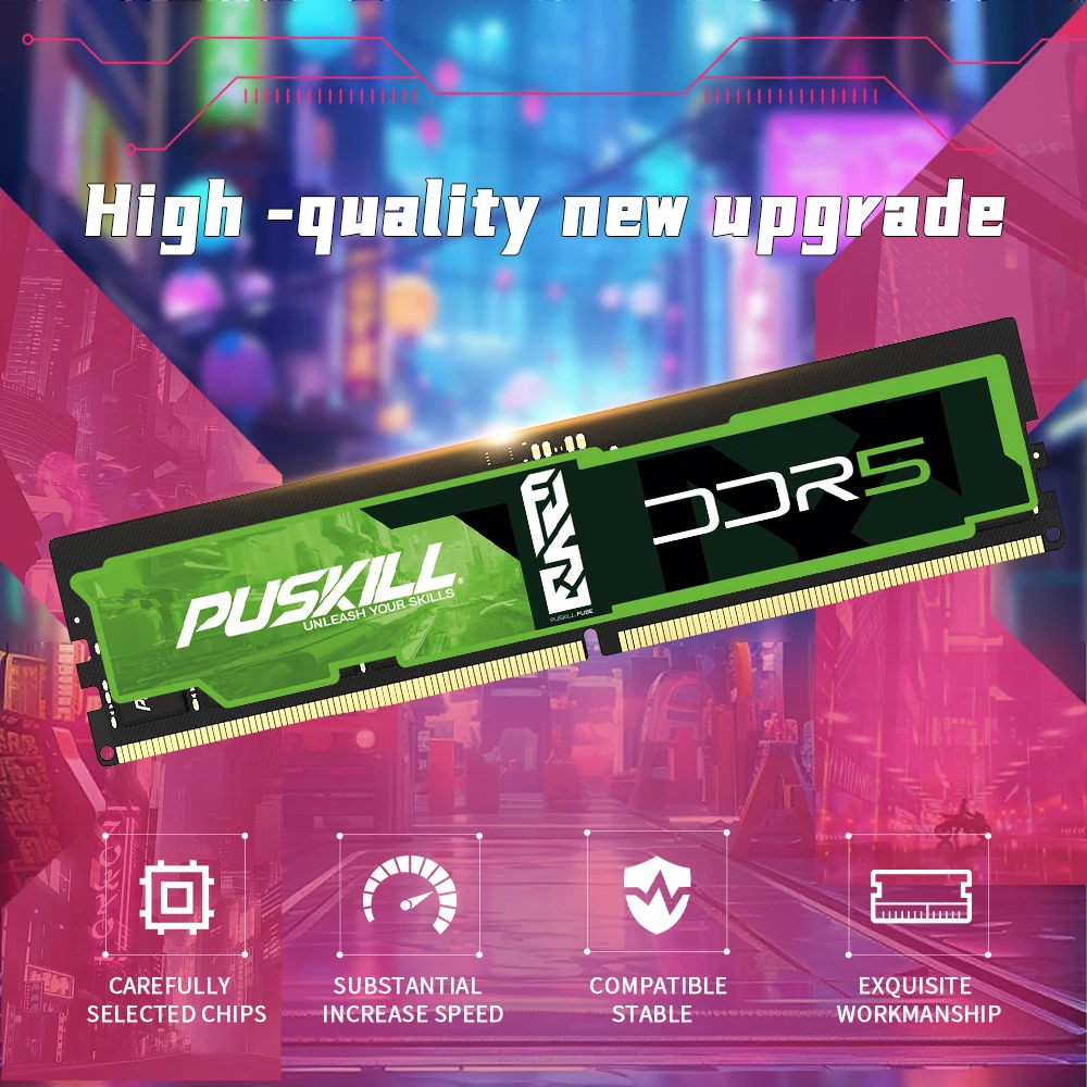 Puskill DDR5 Desktop RAM - High Speed Memory Solutions
