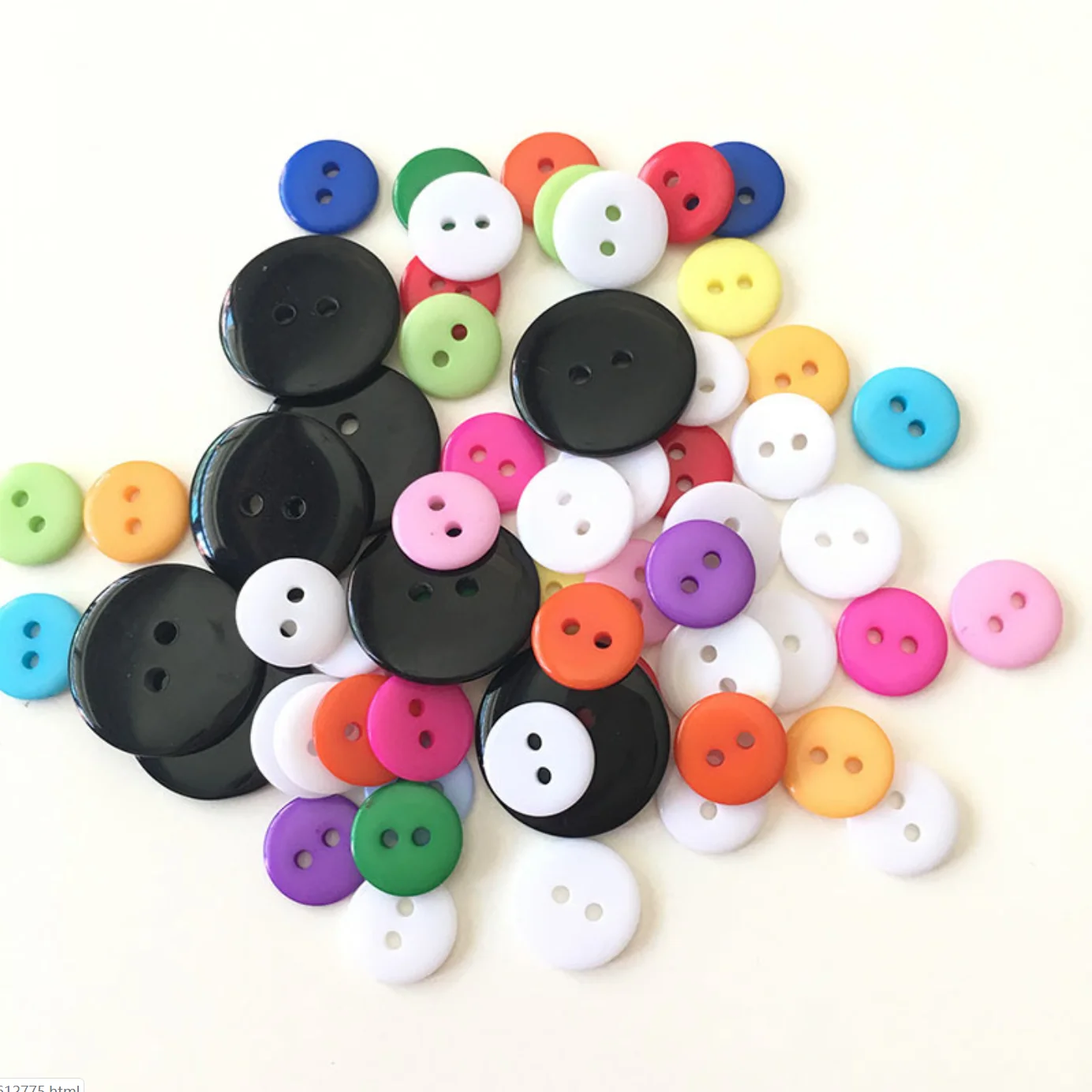 Custom Botones Para Camisas Polyester Button Sew 2 Holes Clear Resin Shirt Buttons for Clothes