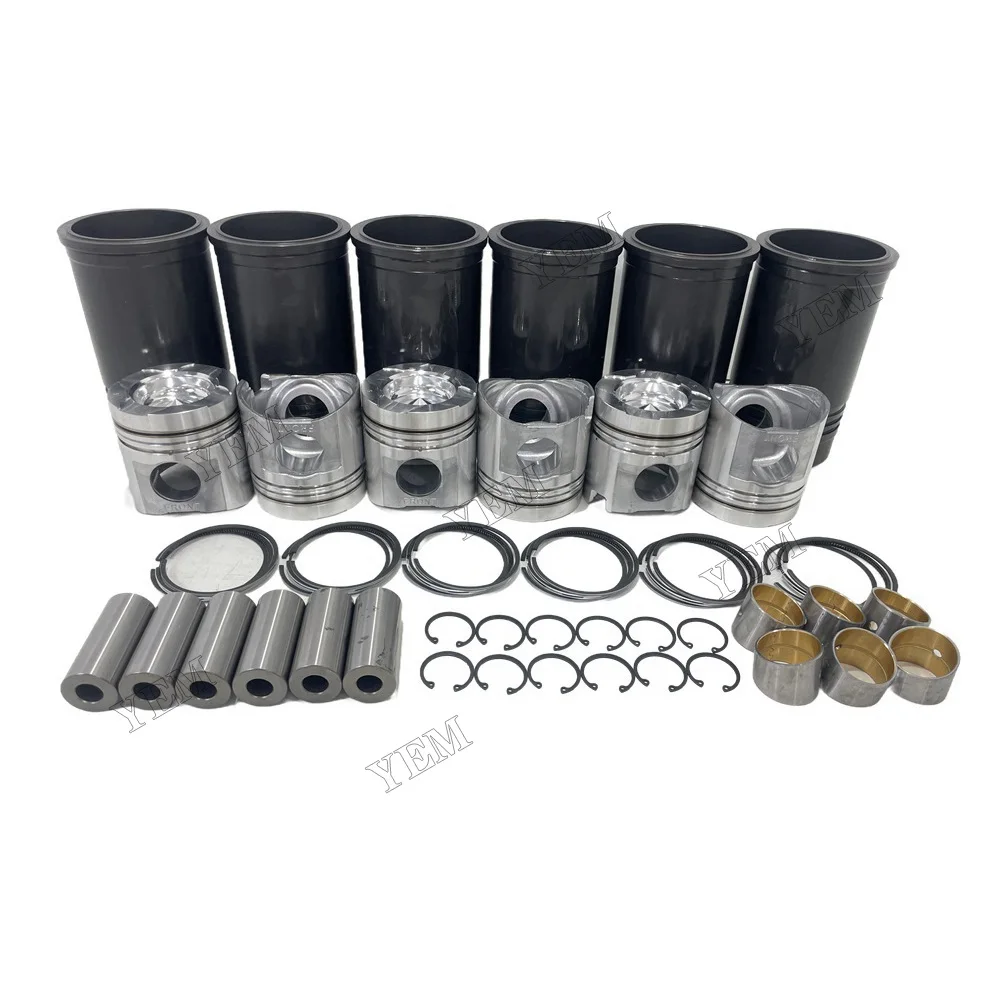 For Komatsu 6D125 Cylinder Liner Kits Machinery Engine Spare Parts 2