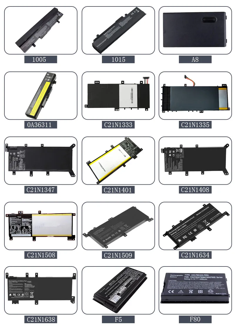 Original Battery For Asus C21n1818 B21n1818 B21n1818-1 B21n1818-2 ...