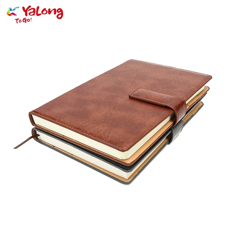 Yalong High Quality Customizable Student Notebook A5 Classic Leather Hardcover Multifunctional Office Notebook
