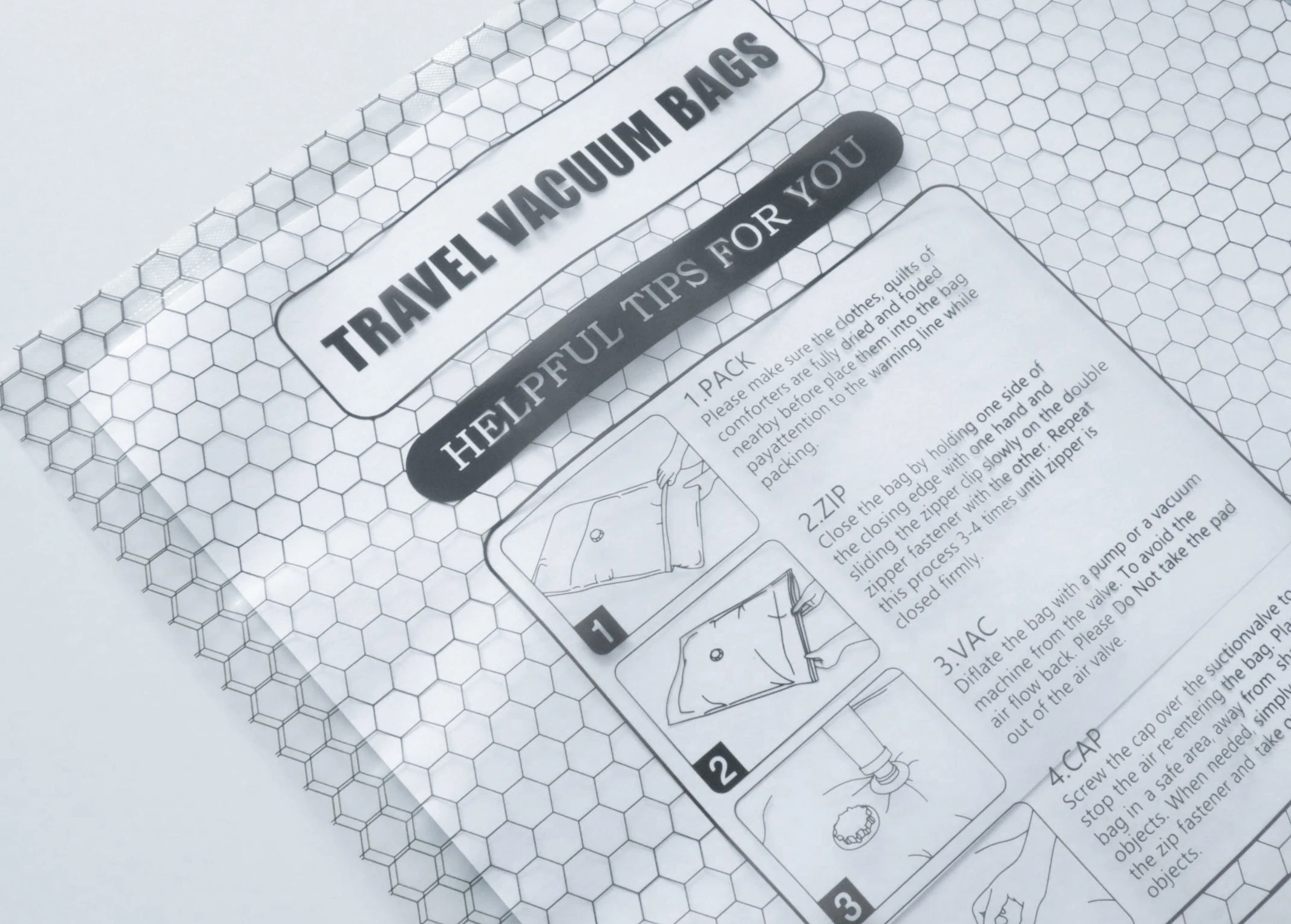 Durable Transparent Oxford Vacuum Compressed Clothing Storage Bag Home Use Hanging Organizer for Bedding Storage Made of PEPA