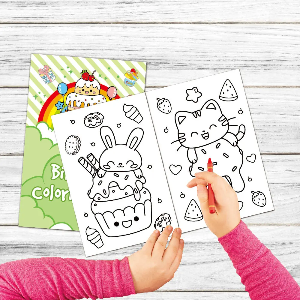 product hight quality custom printing childrens coloring book birthday party cartoon graffiti painting coloring book333-31