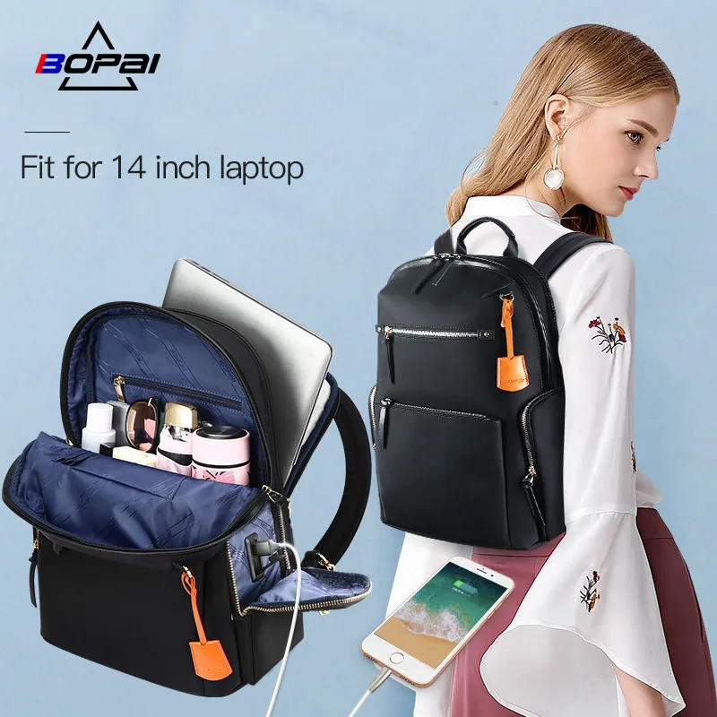 BOPAI 14 Inch Laptop Backpack - Trendy, Lightweight, and USB Charging BOPAI 14 Inch Laptop Backpack - Trendy, Lightweight, and USB Charging