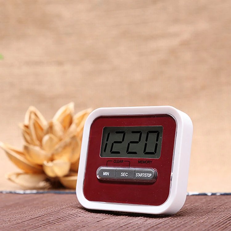 大型磁性液晶数字厨房倒计时计时器秒表报警器带支架厨房计时器实用