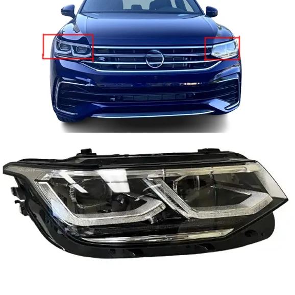 ملحقات السيارة من Saivis كشافات أمامية led لـ 2020 2021 2022 VOLKSWAGEN VW TIGUAN R Line المصباح الأمامي oem 5NL941113B