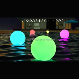 Party Lighting Decorative Colorful IP67 Plastic Rechargeable Led Sphere Light