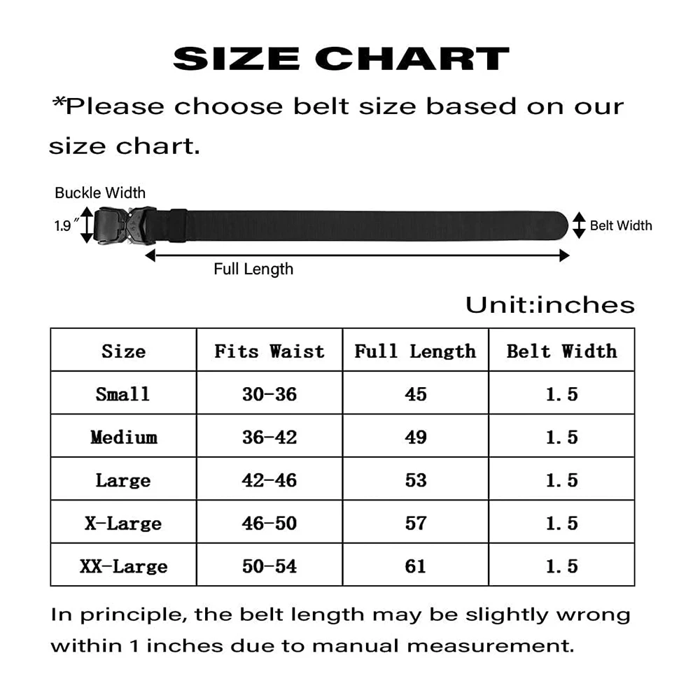 Durable Wear-resistant Hiking Rigger Nylon Web Work Belt with Heavy Duty Quick Release Buckle Tactical Belt