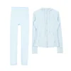 Ensemble à capuche bleu poudré